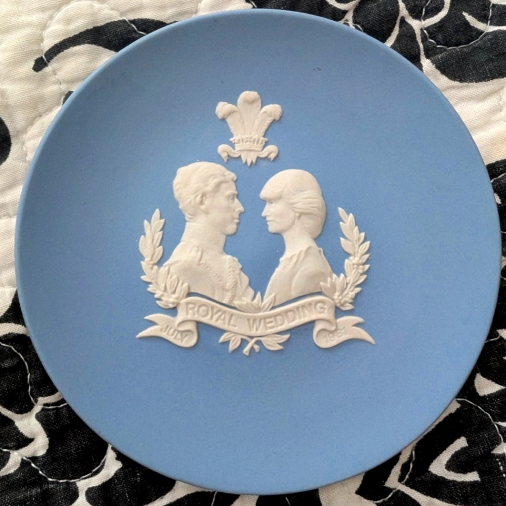 Wedgwood Blue Royal Wedding Commemorative Plate